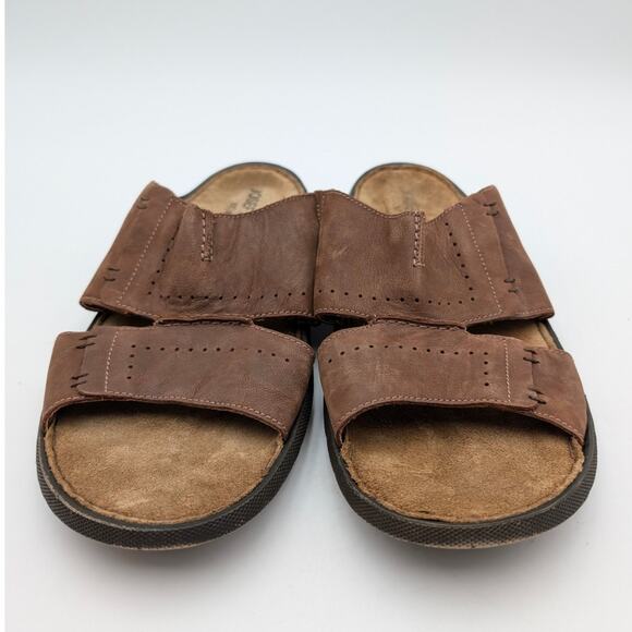 Josef Seibel Logan 21 Comfort Slide Sandal Men\'s Nut Leather Size US13 EU46 main image 12